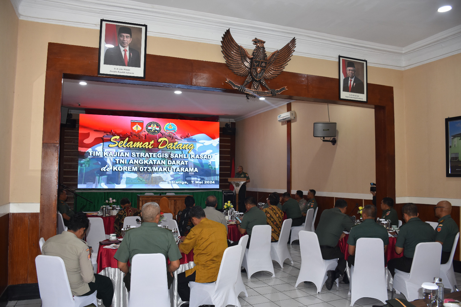 Kunjungan Tim Kajian Strategis Banusia Kasad di Korem 073/Mkt